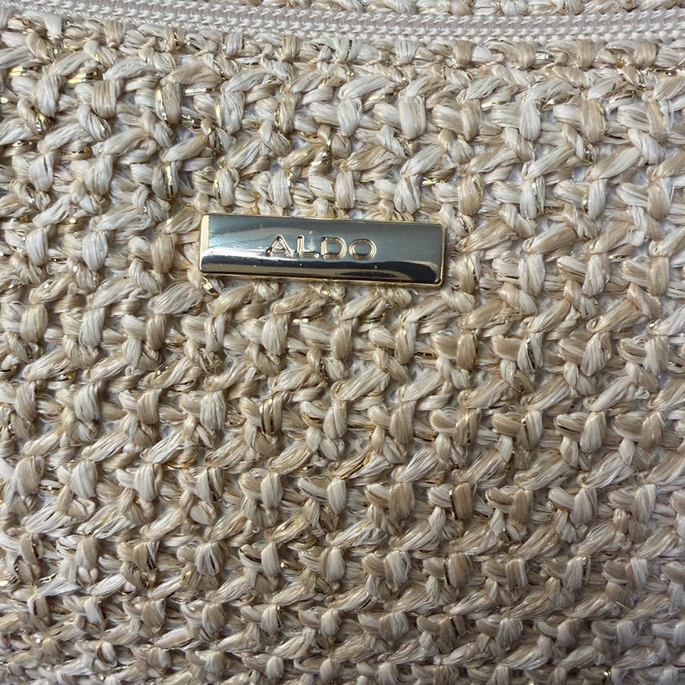 Aldo Gold Lurex & Tweed Look Shoulder Bag (A515) - Picture 10 of 10